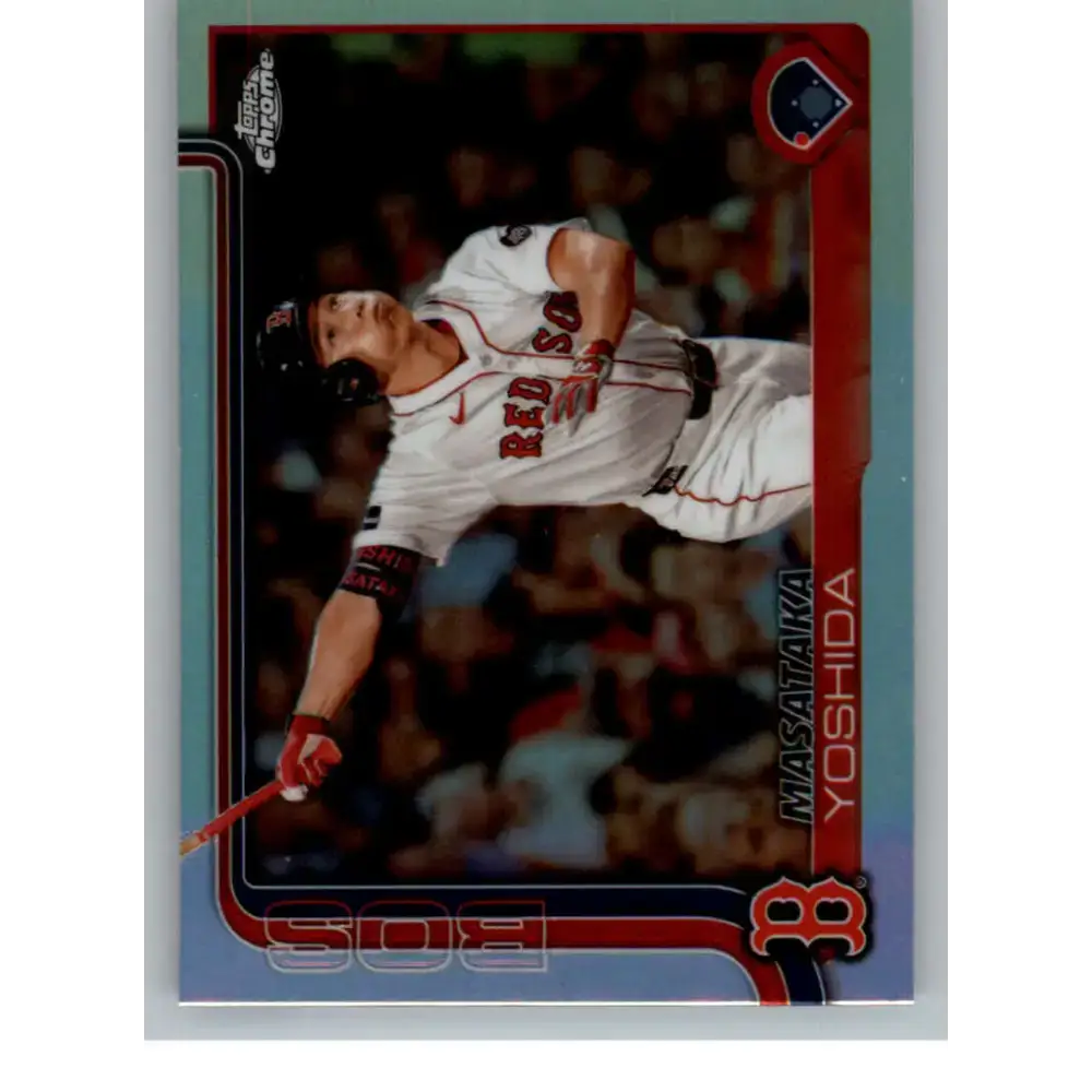 2025 topps Chrome Refractor #141 Masataka Yoshida NM-MT Boston Red Sox Baseball Card - Baseball Card Single