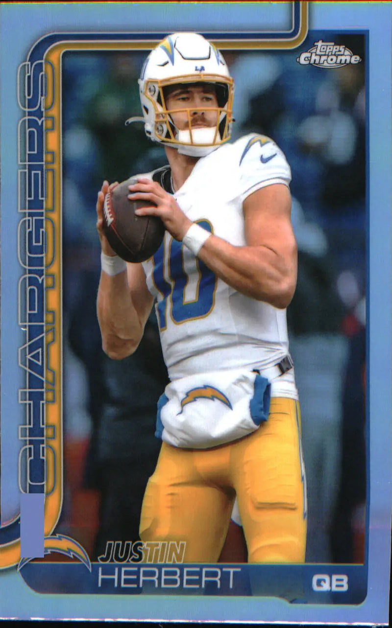 2025 Topps Chrome Refractor #158 Justin Herbert
