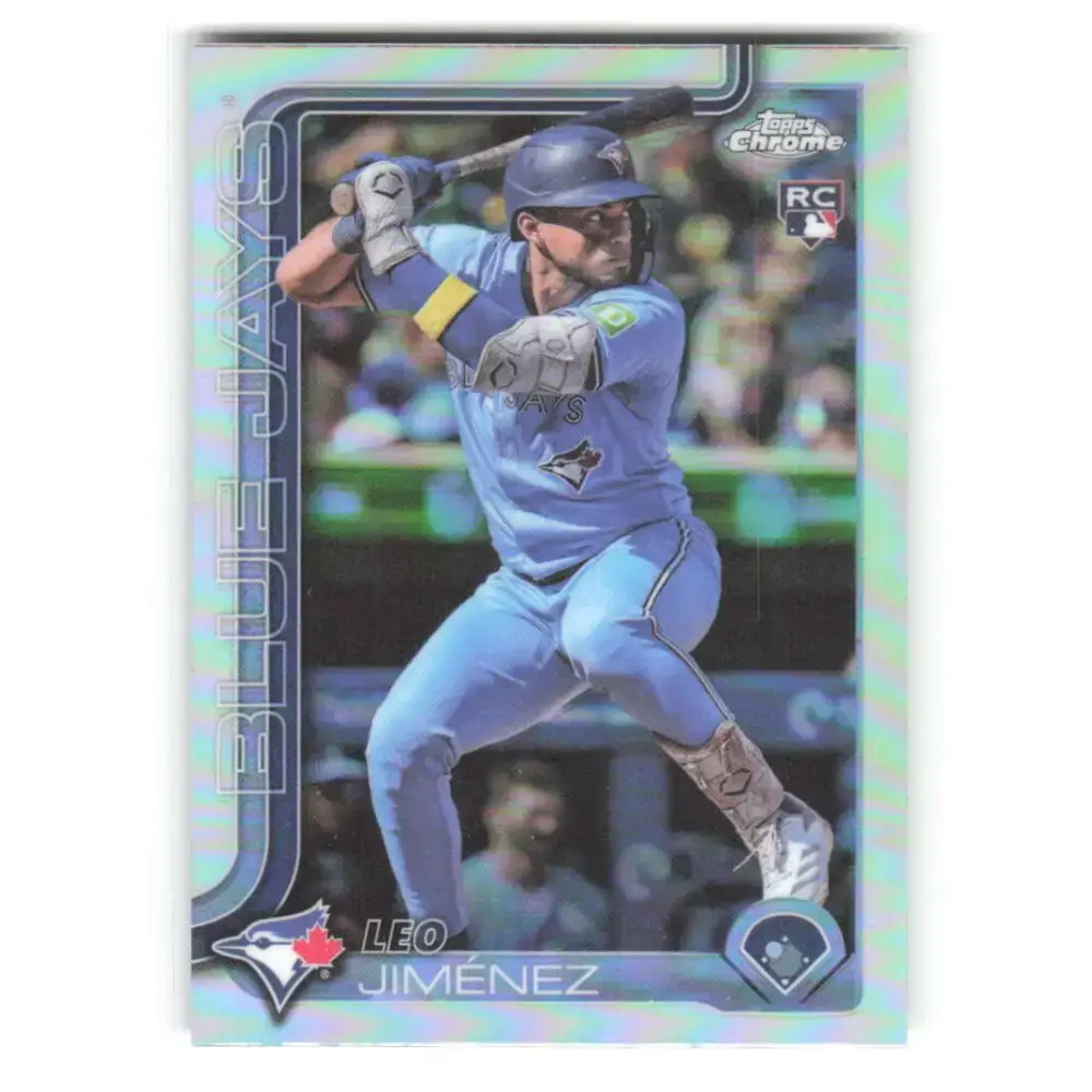 2025 topps Chrome Refractor #276 Leo Jimenez NM-MT RC Rookie Toronto Blue Jays Baseball Card - Baseball Card Single
