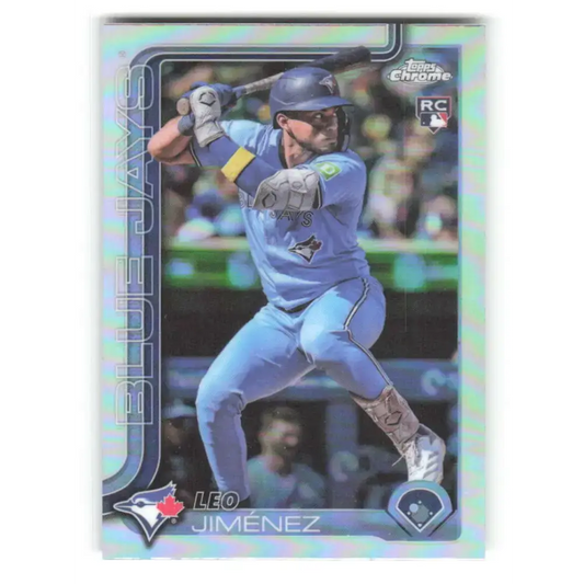 2025 topps Chrome Refractor #276 Leo Jimenez NM-MT RC Rookie Toronto Blue Jays Baseball Card - Baseball Card Single