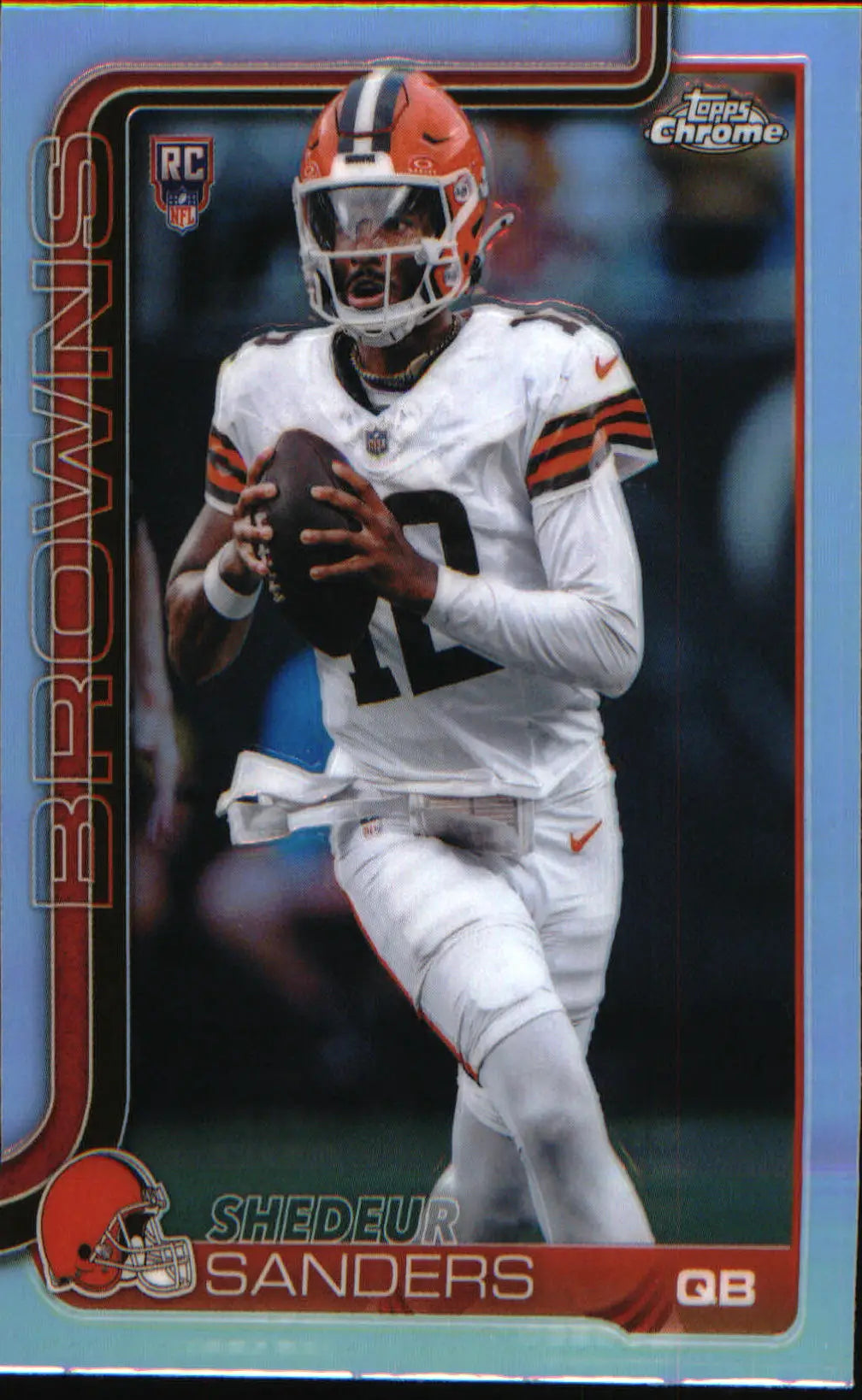 2025 Topps Chrome Refractor #315 Shedeur Sanders Rookie Rookie