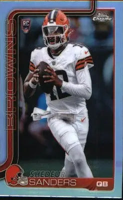 2025 Topps Chrome Refractor #315 Shedeur Sanders Rookie Rookie - Football Card Single
