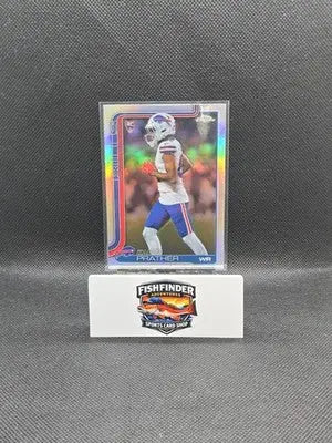 2025 TOPPS CHROME REFRACTOR #394 KADEN PRATHER RC BILLS - Football Card Single