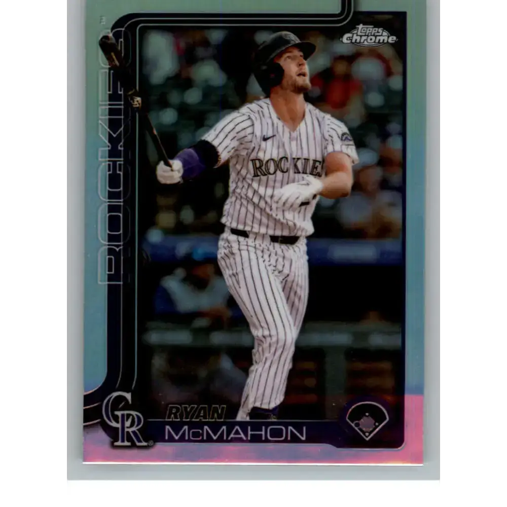 2025 topps Chrome Refractor #66 Ryan McMahon NM-MT Colorado Rockies Baseball Card - Baseball Card Single