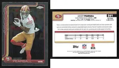 2025 Topps Chrome RICKY PEARSALL #261 San Francisco 49ers RC - Football Card Single
