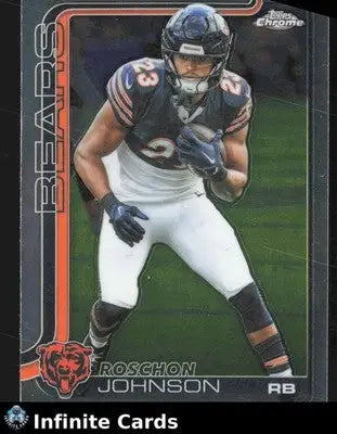 2025 Topps Chrome ROSCHON JOHNSON #55 Chrome Chicago Bears