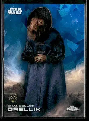 2025 Topps Chrome Sapphire Edition Star Wars #111 Chancellor Drellik Debut - Trading Card