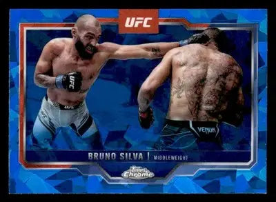 2025 Topps Chrome Sapphire Edition UFC #144 Bruno Silva - UFC/MMA Card Single