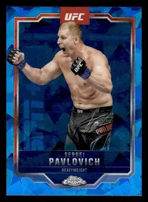 2025 Topps Chrome Sapphire Edition UFC #148 Sergei Pavlovich - UFC/MMA Card Single