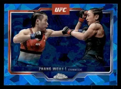 2025 Topps Chrome Sapphire Edition UFC #55 Zhang Weili - UFC/MMA Card Single
