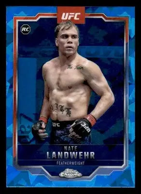 2025 Topps Chrome Sapphire Edition UFC #85 Nate Landwehr - UFC/MMA Card Single