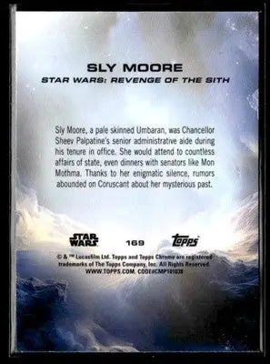 2025 Topps Chrome Sapphire Star Wars #169 Sly Moore Green Sapphire #39/99 - Trading Cards