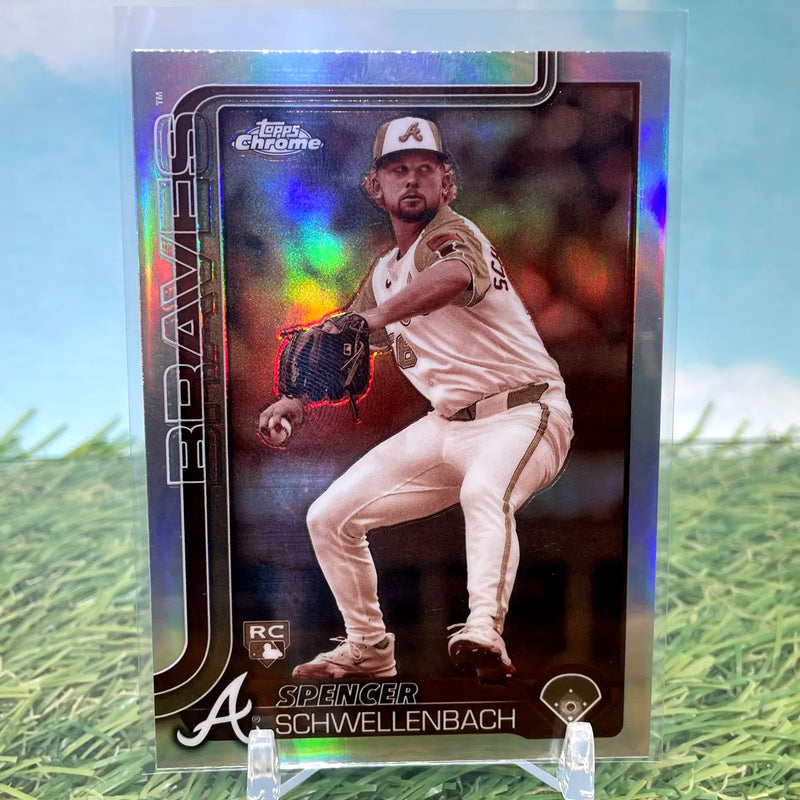 2025 Topps Chrome Spencer Schwellenbach #203 ROOKIE Sepia Refractor - Baseball Card Single