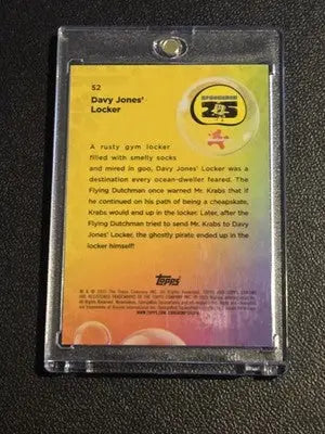2025 Topps Chrome SpongeBob SquarePants 25th Anniversary #52 Davy Jones’ Locker - Non-Sports Card Single