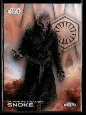 2025 Topps Chrome Star Wars #174 Supreme Leader Snoke RayWave Refractor - Star Wars Card Single