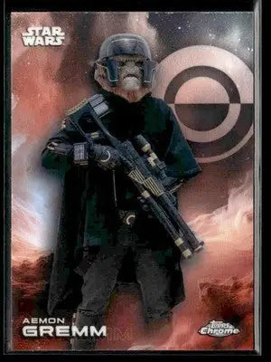 2025 Topps Chrome Star Wars Aemon Gremm #103 Solo - Star Wars Card Single