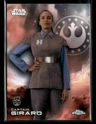 2025 Topps Chrome Star Wars Captain Girard #17 Ahsoka - Star Wars Card Single