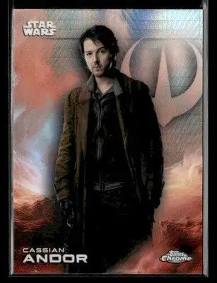 2025 Topps Chrome Star Wars Cassian Andor #22 Prism Refractor Andor - Star Wars Card Single