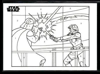 2025 Topps Chrome Star Wars #CP-19 Darth Vader vs Luke Skywalker By the Number - Trading Card