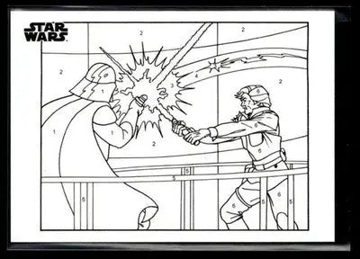 2025 Topps Chrome Star Wars Darth Vader vs Luke Skywalker #CP-19 By the Number - Star Wars Card Single