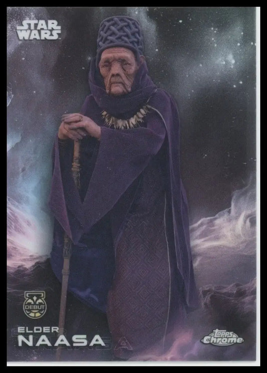 2025 Topps Chrome Star Wars Elder Naasa Debut #37 Acolyte Trading Card - Star Wars Card Single