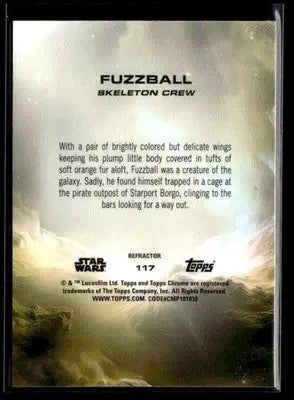 2025 Topps Chrome Star Wars Fuzzball #117 Rainbow Refractor - Star Wars Card Single