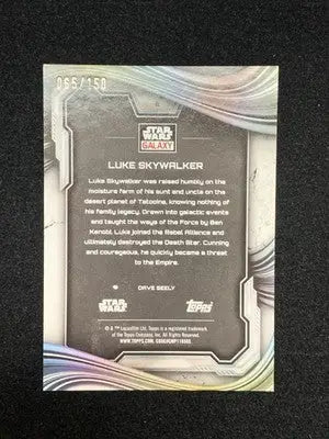 2025 Topps Chrome Star Wars Galaxy #2 Luke Skywalker Atomic Refractor /150 - Star Wars Card Single