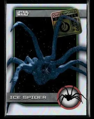 2025 Topps Chrome Star Wars Ice Spider #UO-6 Outer World Oddities