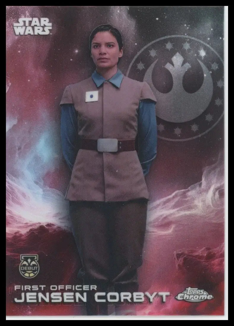 2025 Topps Chrome Star Wars Jensen Corbyt Debut #46 Ahsoka Trading Card - Star Wars Card Single