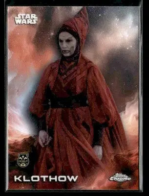 2025 Topps Chrome Star Wars Klothow #75 Ahsoka - Star Wars Card Single