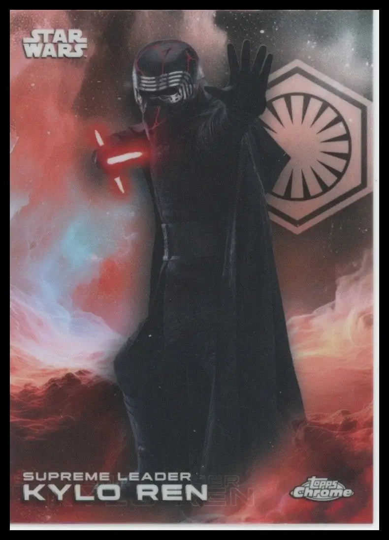2025 Topps Chrome Star Wars Kylo Ren #173 Rise of Skywalker Trading Card - Star Wars Card Single