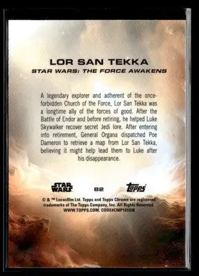 2025 Topps Chrome Star Wars Lor San Tekka #82 The Force Awakens - Star Wars Card Single