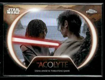 2025 Topps Chrome Star Wars Osha Aniseya Threatens Qimir #AC-14 Acolyte - Star Wars Card Single