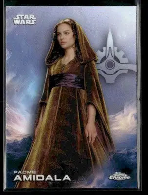 2025 Topps Chrome Star Wars Padmé Amidala #141 Rainbow Refractor