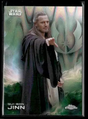 2025 Topps Chrome Star Wars Qui-Gon Jinn #152 The Phantom Menace - Star Wars Card Single