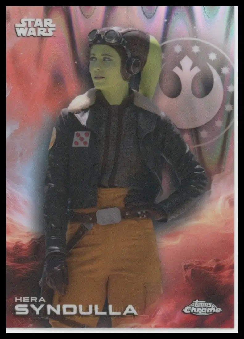 2025 Topps Chrome Star Wars Ray Wave Refactor Hera Syndulla #59 Ahsoka Card - Star Wars Card Single