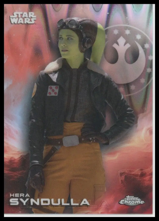 2025 Topps Chrome Star Wars Ray Wave Refactor Hera Syndulla #59 Ahsoka Card - Star Wars Card Single