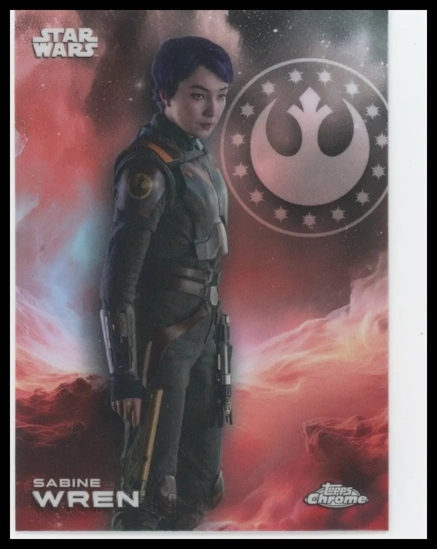 2025 Topps Chrome Star Wars Sabine Wren #160 Ahsoka Trading Card - Star Wars Card Single