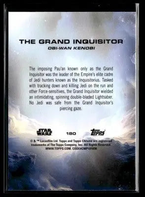 2025 Topps Chrome Star Wars The Grand Inquisitor #180 Obi-Wan Kenobi - Star Wars Card Single