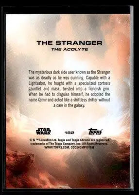 2025 Topps Chrome Star Wars The Stranger #182 The Acolyte - Star Wars Card Single