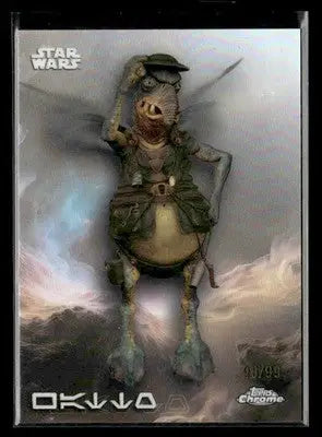 2025 Topps Chrome Star Wars Watto #AV-190 Aurebesh SP #/99 Attack of the Clones