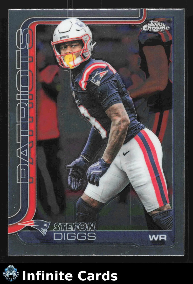 2025 Topps Chrome STEFON DIGGS #205 New England Patriots - Football Card Single