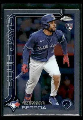 2025 Topps Chrome Steward Berroa #163 RC Toronto Blue Jays