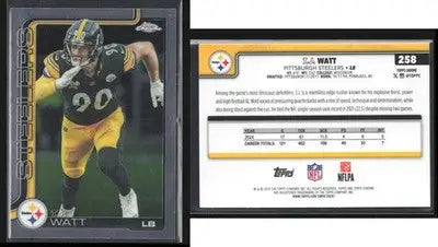 2025 Topps Chrome T.J. WATT #258 Pittsburgh Steelers