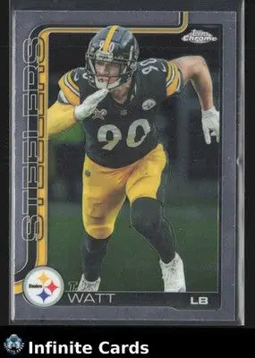 2025 Topps Chrome T.J. WATT #258 Pittsburgh Steelers