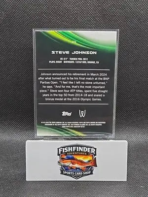 2025 Topps Chrome Tennis #272 Steve Johnson Shimmer Refractor - Other
