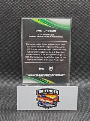 2025 Topps Chrome Tennis #50 Ons Jabeur Pink Refractor - Other