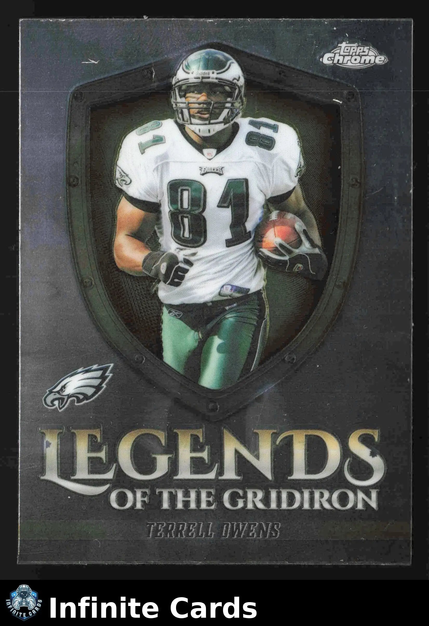2025 Topps Chrome TERRELL OWENS #LOG-20 Legends of the Gridiron Eagles HOF - Football Card Single