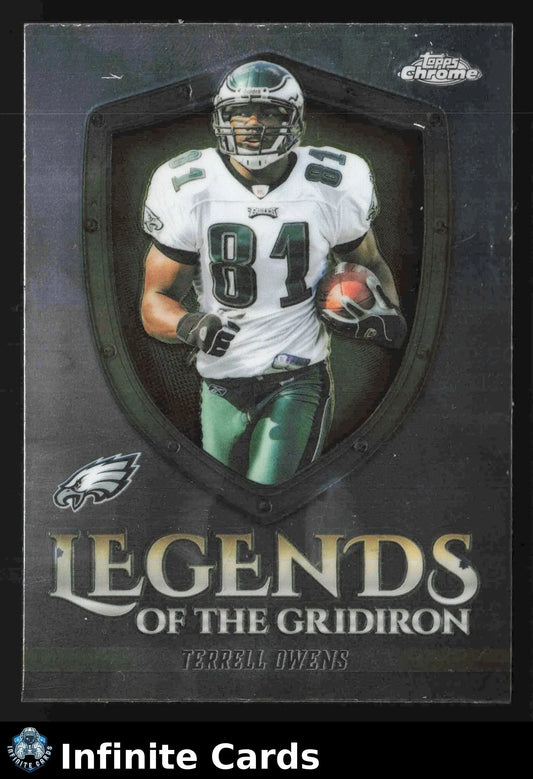 2025 Topps Chrome TERRELL OWENS #LOG-20 Legends of the Gridiron Eagles HOF - Football Card Single
