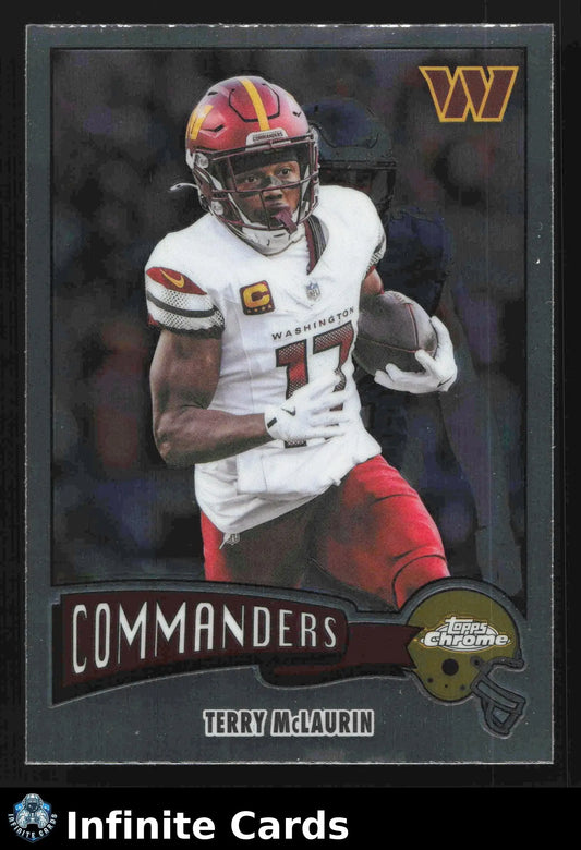 2025 Topps Chrome TERRY MCLAURIN #1975-35 1975 Topps (50th Anniversary) - Football Card Single